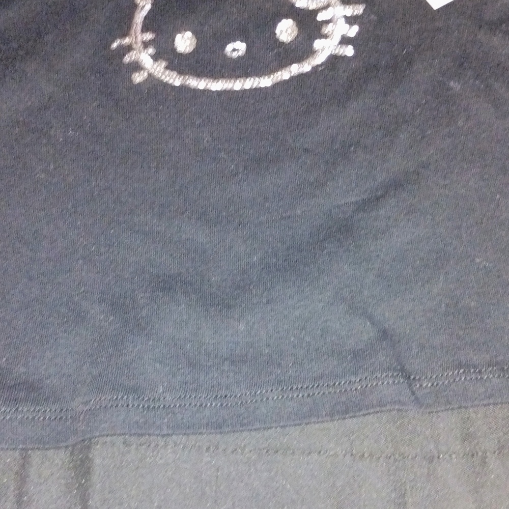 Hello Kitty Black Tank Top with Silver Accent